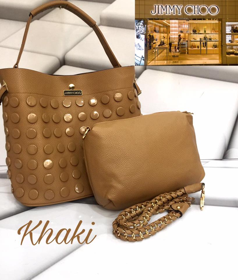 TELUGU WEB WORLD JIMMY CHOO FULL BUTTON SHOULDER BAG SET