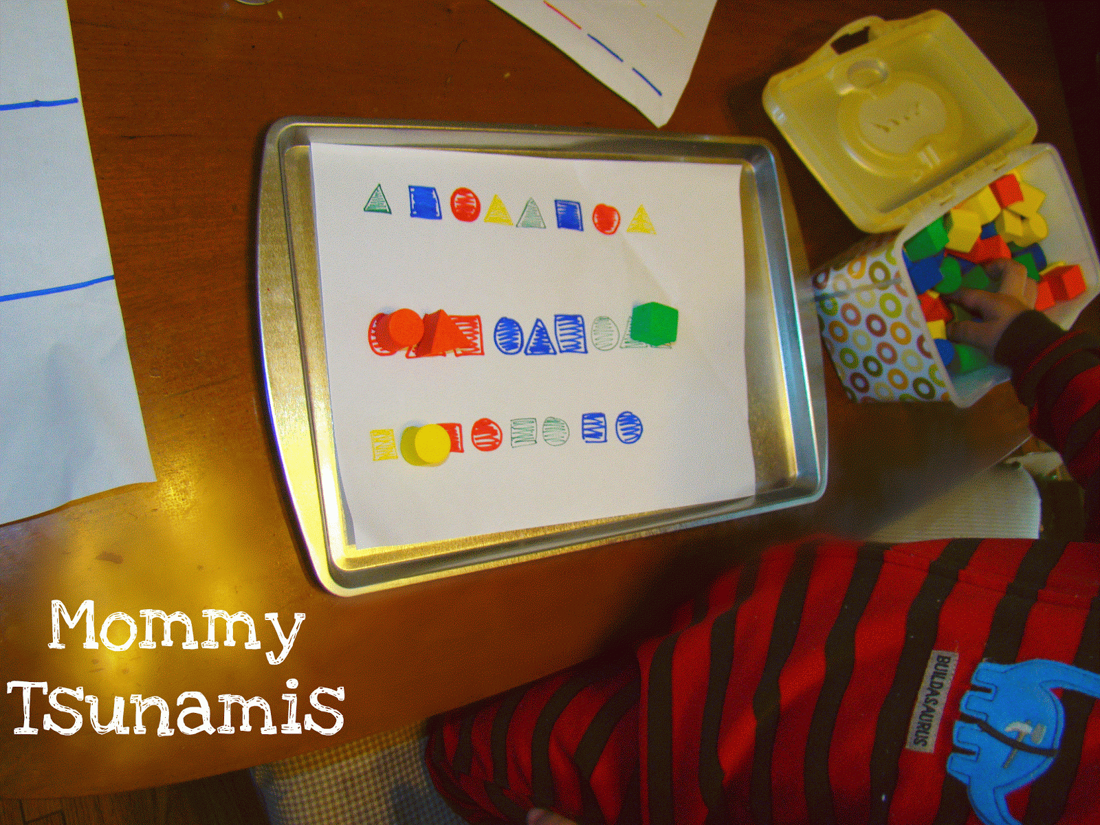 Mommy Tsunamis Cookie Sheet Activities Sorting!