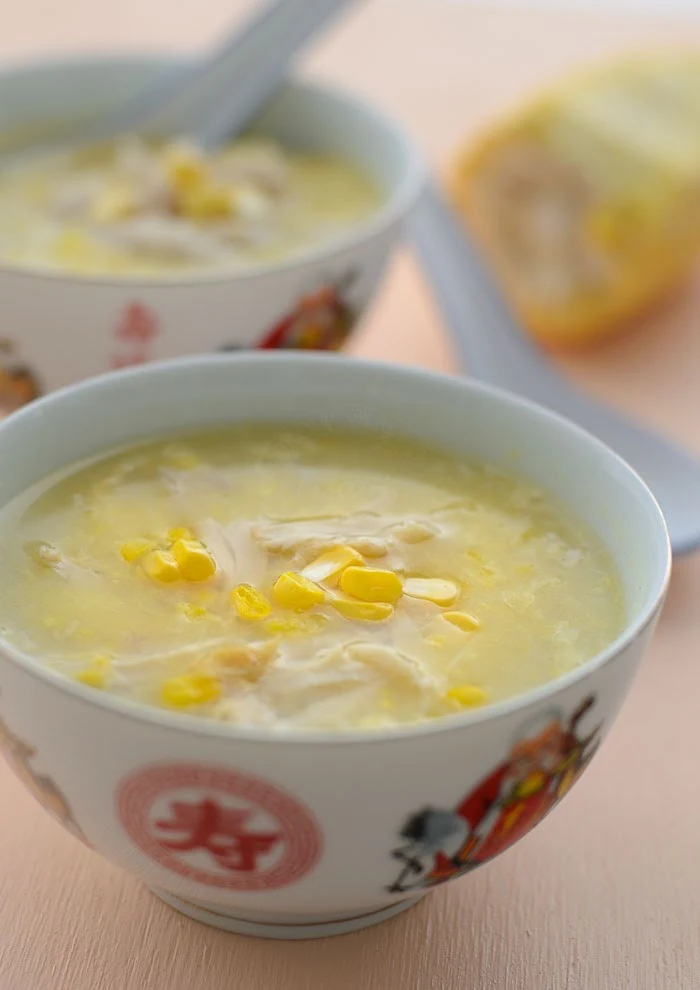 Authentic Chinese chicken and sweetcorn soup