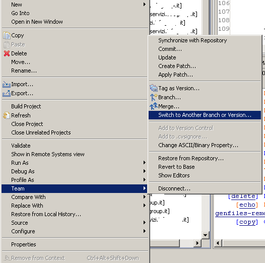 Pensieri,Parole,Emozioni CVS Merging ed Eclipse Come fare il marging