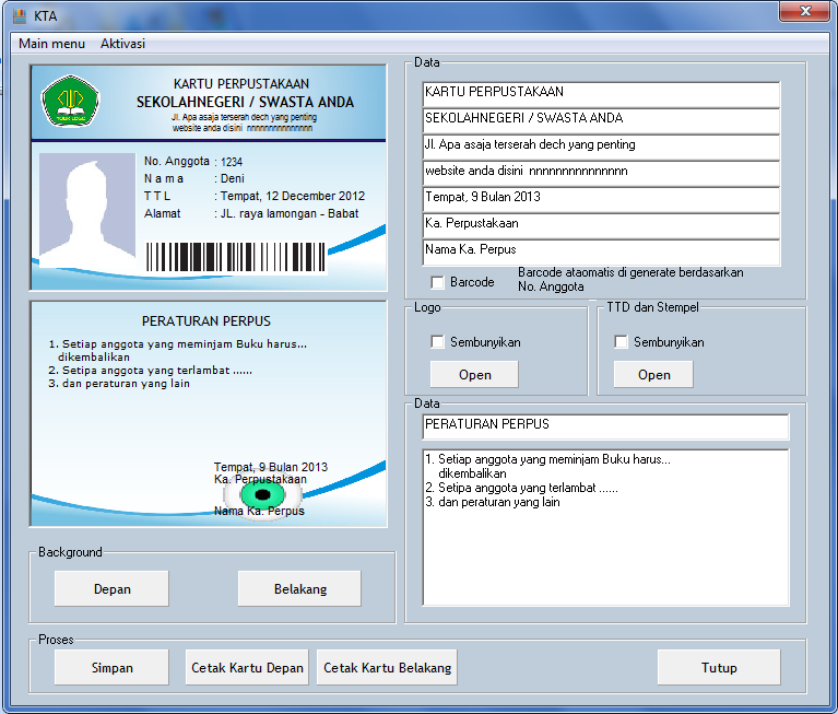 Software Perpustakaan Sekolah Simple Perpus - IchaSoft 