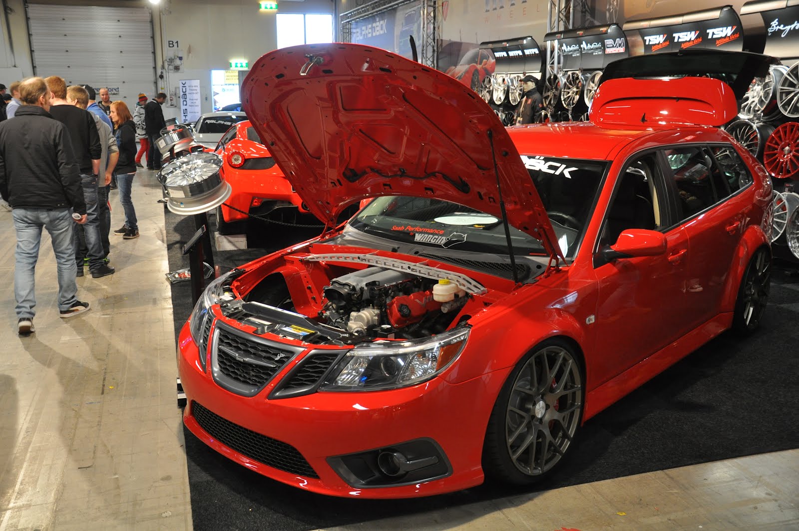 Saab pictures from the Bilsport Custom and Performance Show 2012 in