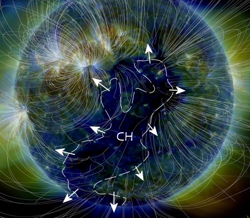 Massive quake: Volcano activity increasing - Coincidence or influenced by enormous Coronal Hole facing Earth?  Ch_strip