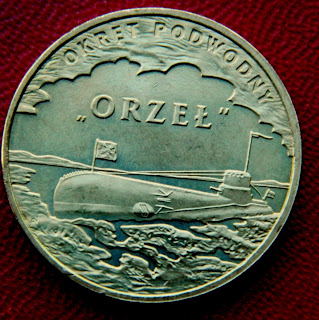  Военные Корабли 2 Zloty Polska Orzel серия монет 2 злотых подводная лодка Орел
