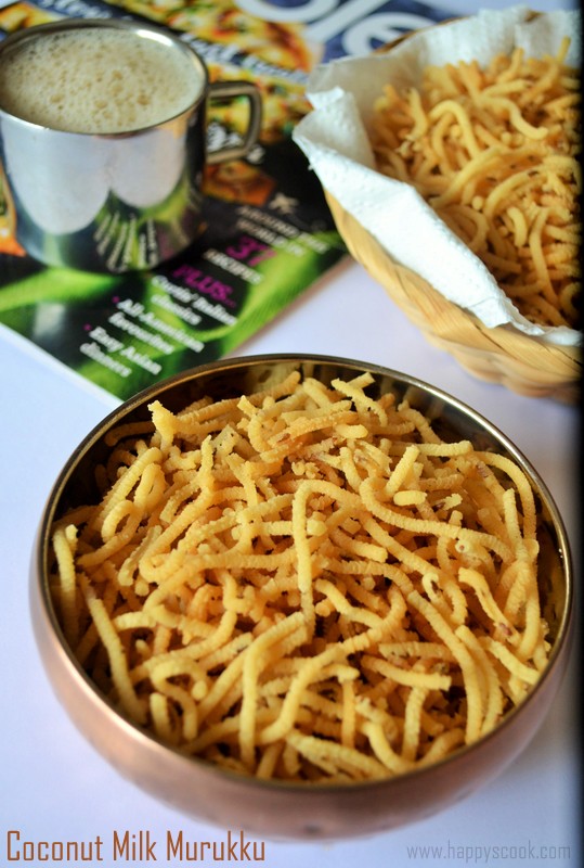 Coconut Milk Murukku Recipe Thengaipal Murukku Diwali Special