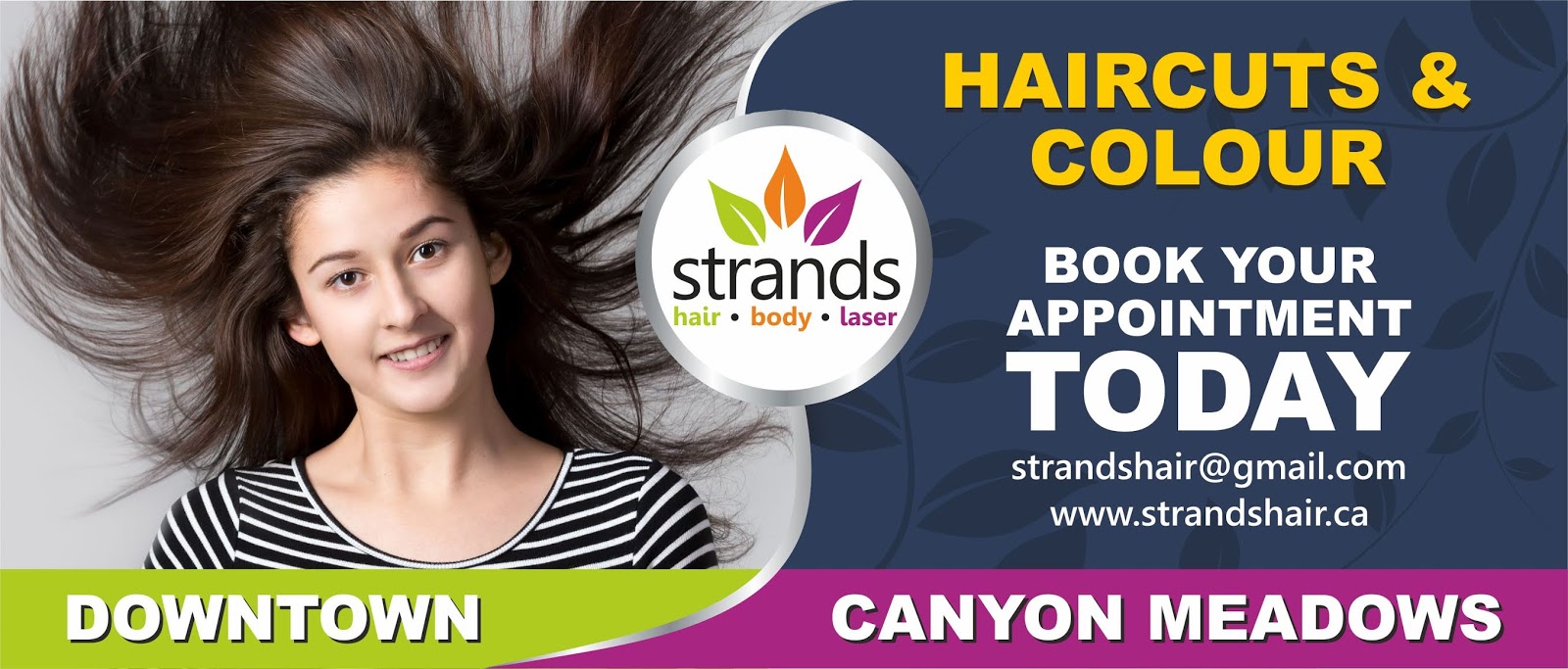 Strands Hair Salon in Downtown Calgary