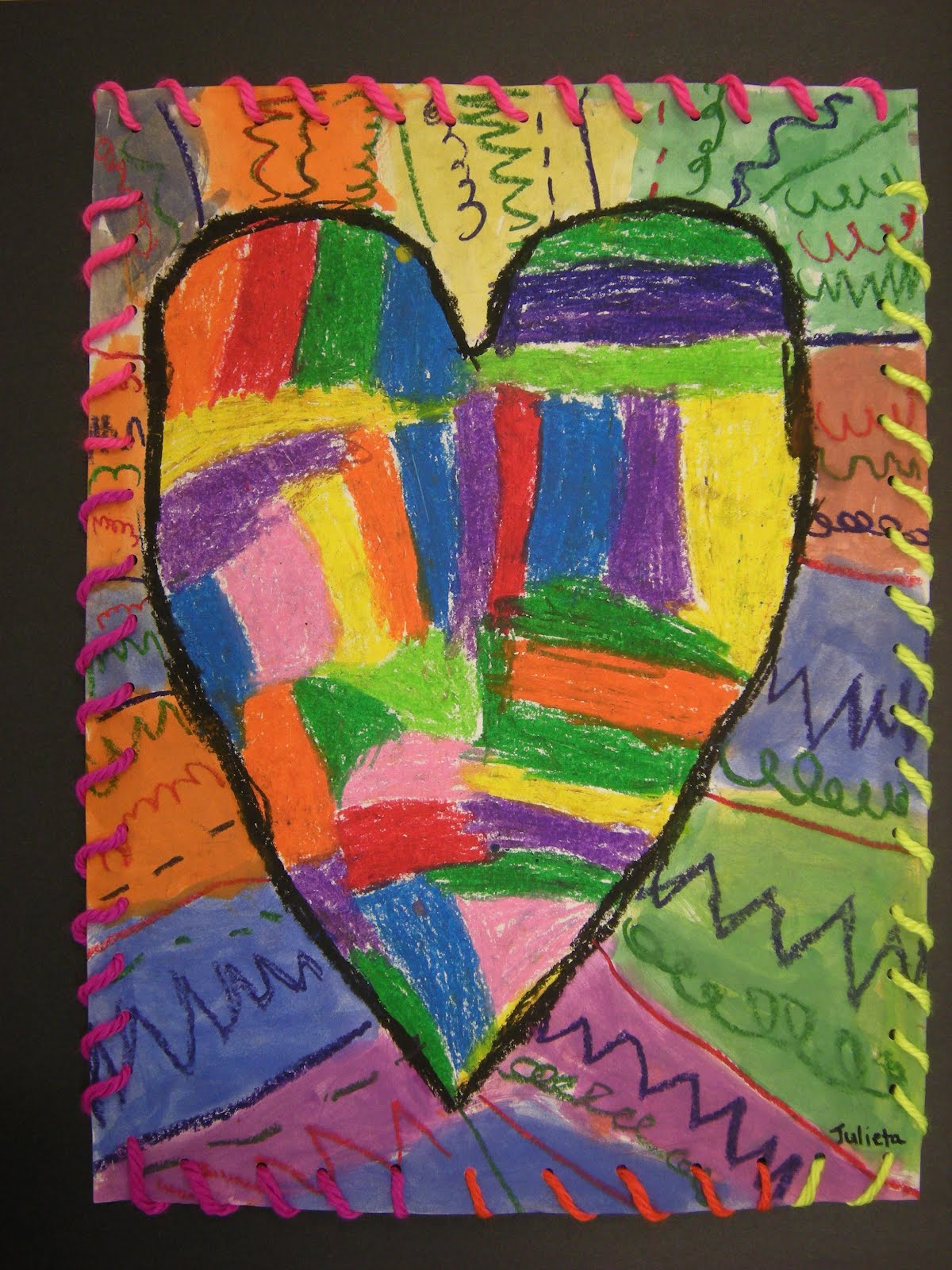WHAT&#039;S HAPPENING IN THE ART ROOM??: 1st Grade Jim Dine Hearts
