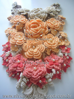 flores, flores de croche, colar de croche, croche, flor de croche