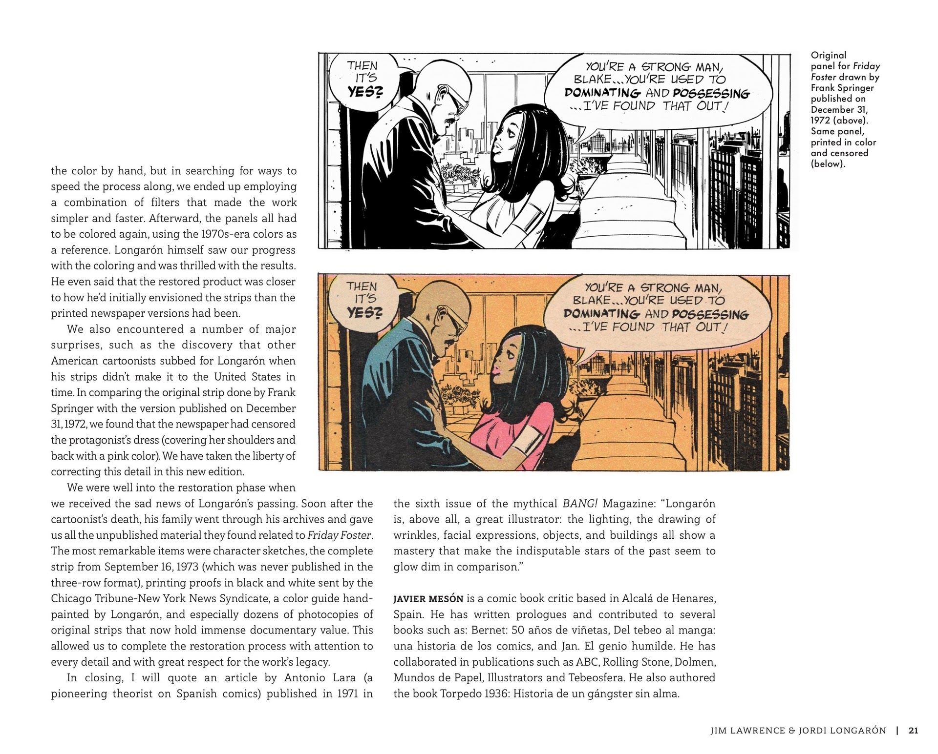 Read online Friday Foster: The Sunday Strips comic -  Issue # TPB (Part 1) - 22