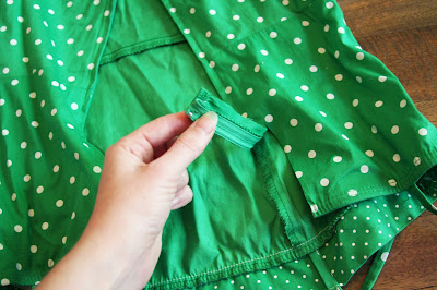 My Salvaged Home: DIY: Turn A Cotton Dress into an Apron