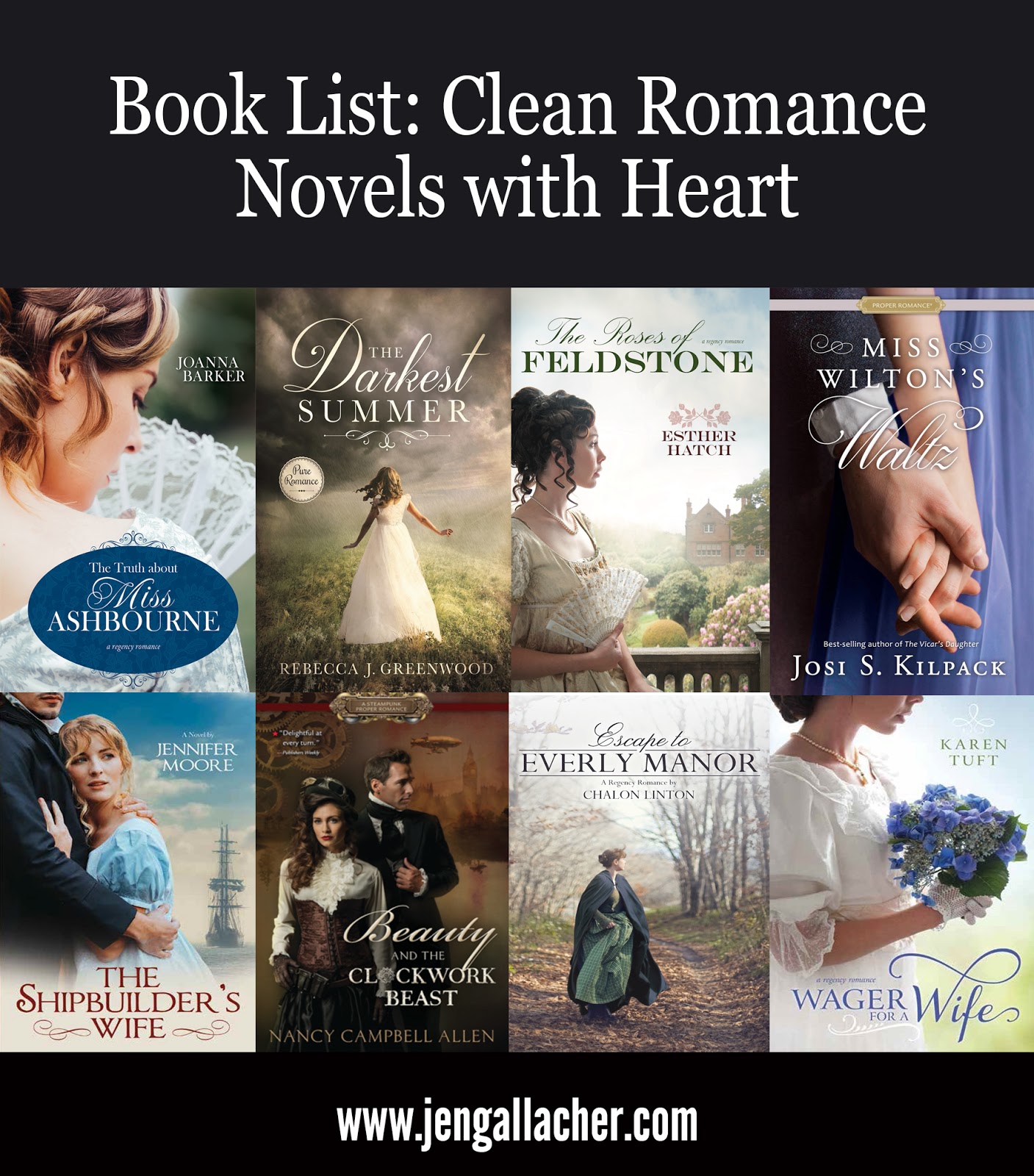 Clean Historical Romance Book List  Jen Gallacher