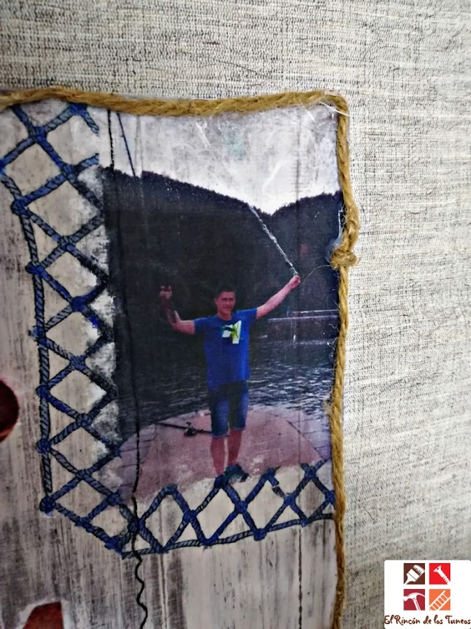 diy cartel con decoupage