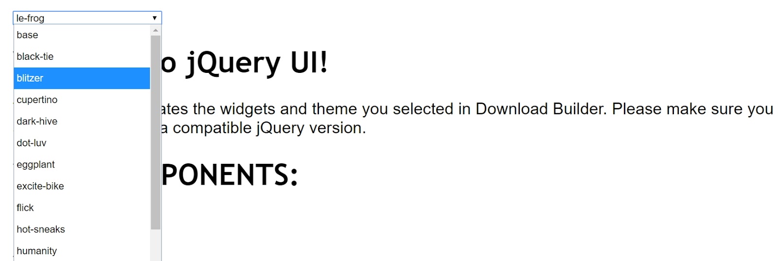 小狐狸事務所: jQuery UI 學習筆記 (一) : 主題布景 (Themes)