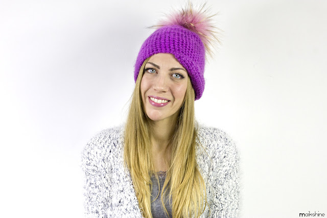 DIY pom pom beanie by Maikshine