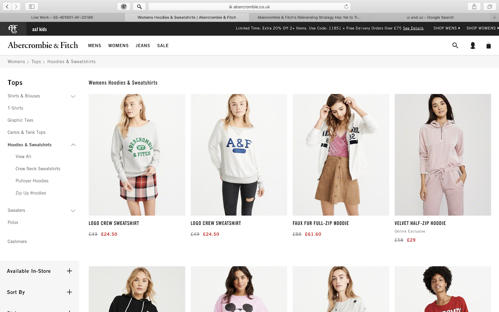 abercrombie & fitch website