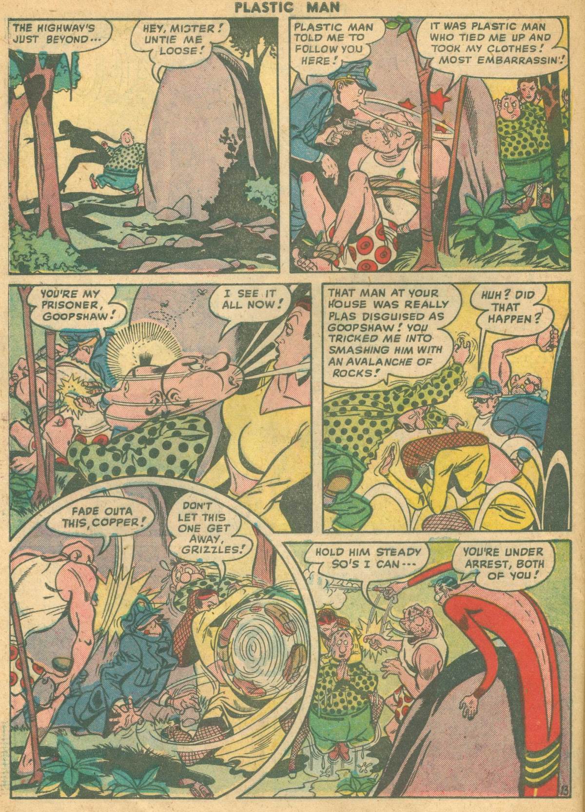 Read online Plastic Man (1943) comic -  Issue #13 - 48