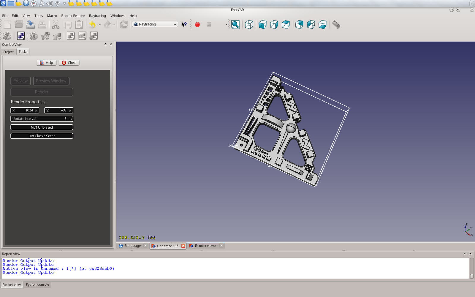 Freecae Rendering Amusements with FreeCAD: August 2012