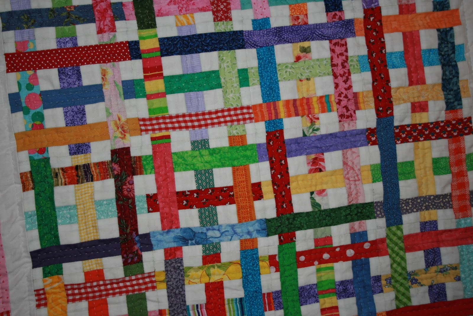 Sugar Tree Stitching Simply Woven QuiltFinished