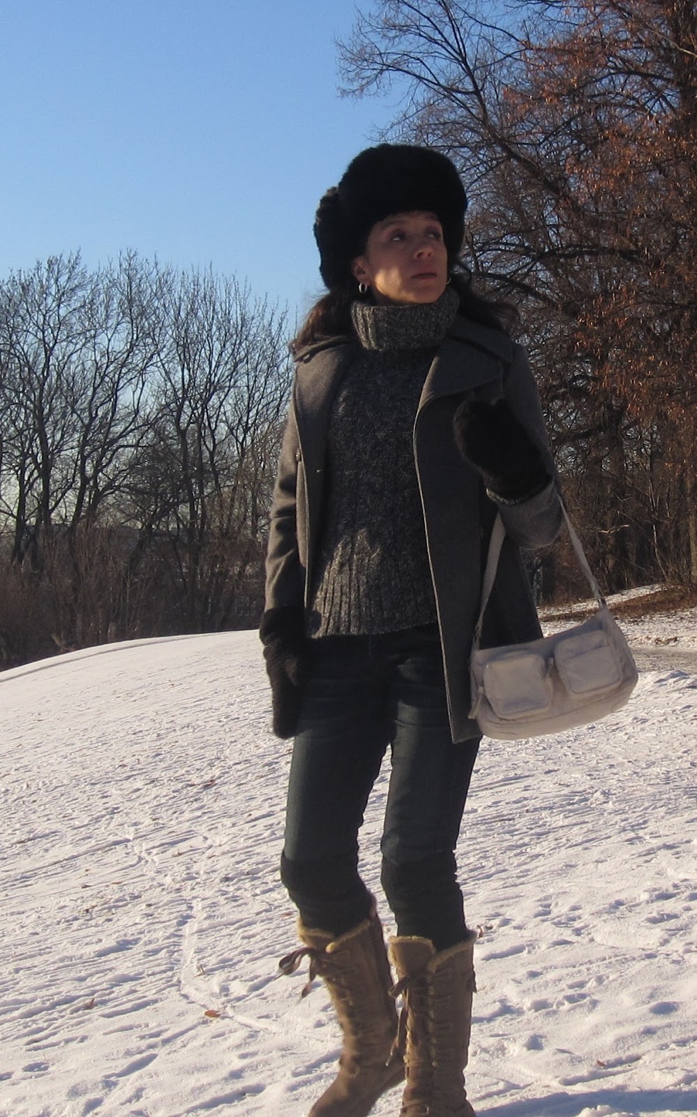 I got to wear an ushanka