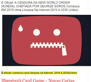 É Oficial: A CENSURA DA NEW WORLD ORDER MUNDIAL CHEFIADA POR GEORGE SOROS COMEÇOU 2019 A 2030