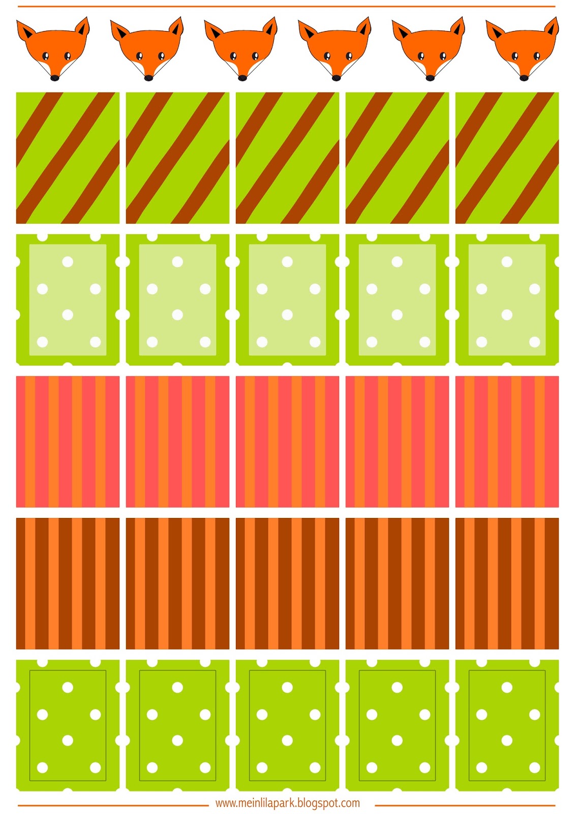 fox planner stickers