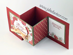 Stampin' Up! Christmastime Is Here Double Z Fold Card ~ www.juliedavison.com
