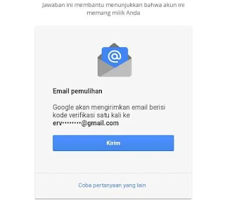 Memulihkan email dengan alamat email