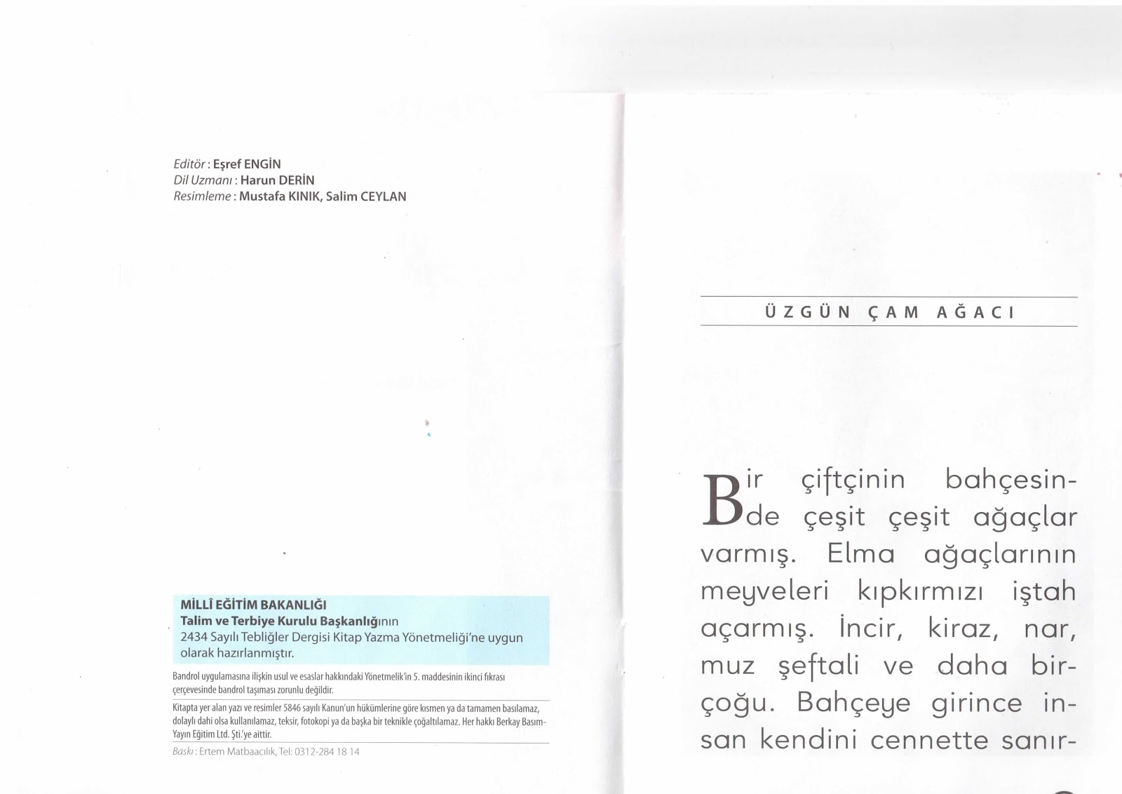 BURDUR BAHÇELİEVLER İLKOKULU 4/F SINIFI &ÇALIŞKAN DÖRTLER: SAYIN