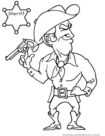 Cowboy coloring pages to print - Coloring Pages