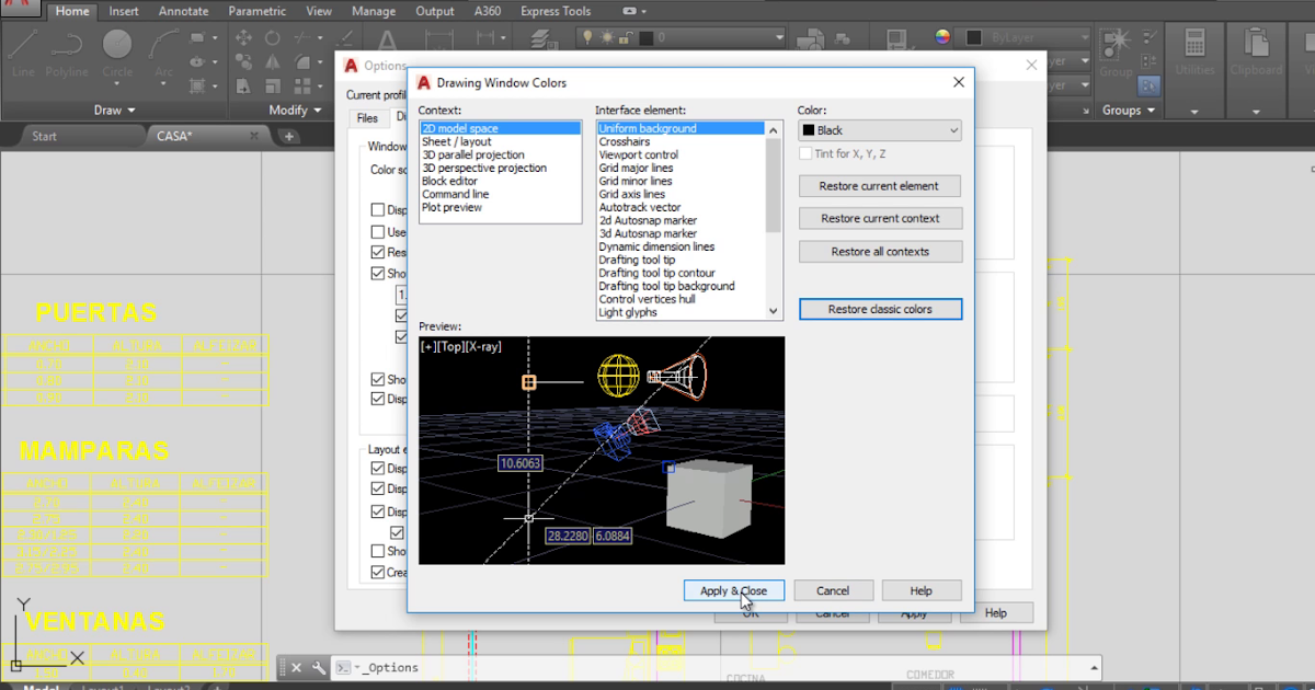 change color of autocad cursor change color of autocad cursor