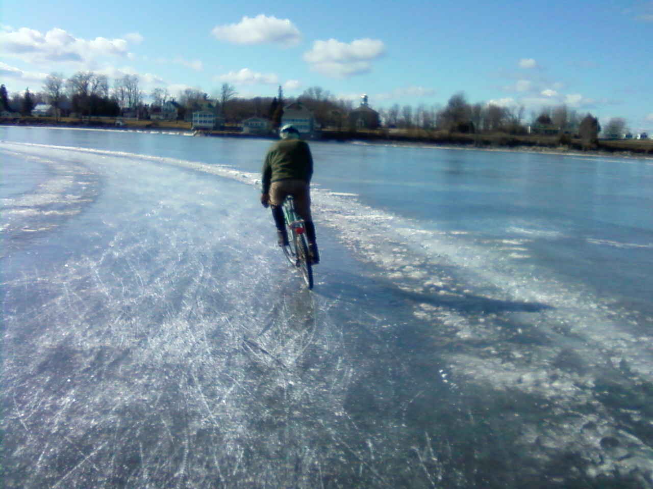 biking on ice
