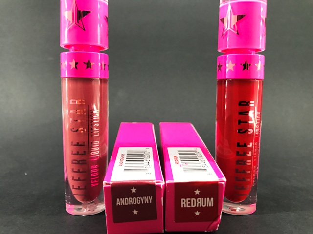 Jeffree Star Velour Liquid Lipstick Androgyny & RedRum | Review & Swatches 