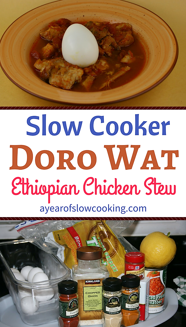 Ethiopian Chicken Stew (Doro Wat) Slow Cooker Recipe A Year of Slow