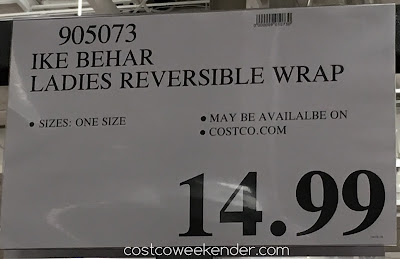 Deal for the Ike Behar Ladies Reversible Fashion Wrap at Costco