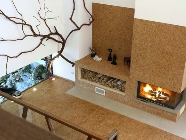 Deco-ecological fireplaces