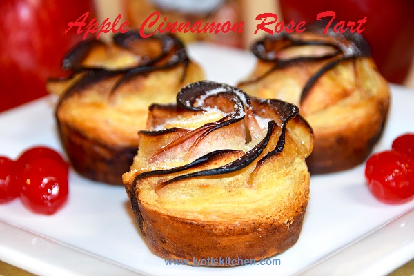 Apple Cinnamon Rose Tart Recipe with step by step photo