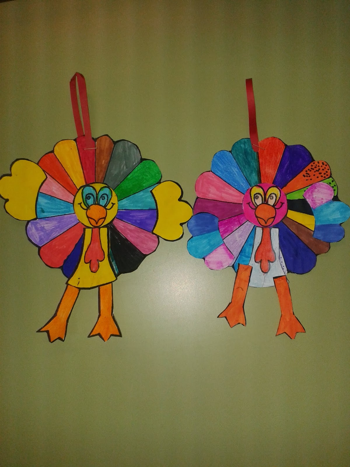 Fichas de Inglés para niños: Pavo manualidad thanksgiving day