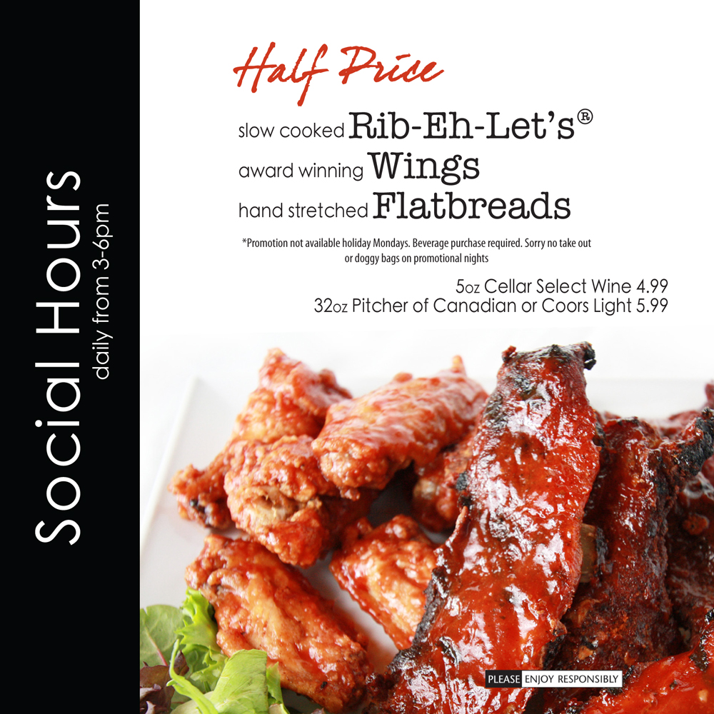 Beaver and Bulldog Burlington HALF PRICE APPETIZERS & DRINKS? EVERY