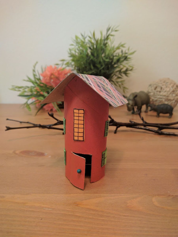 Cardboard Tube House Craft The Joy of Sharing