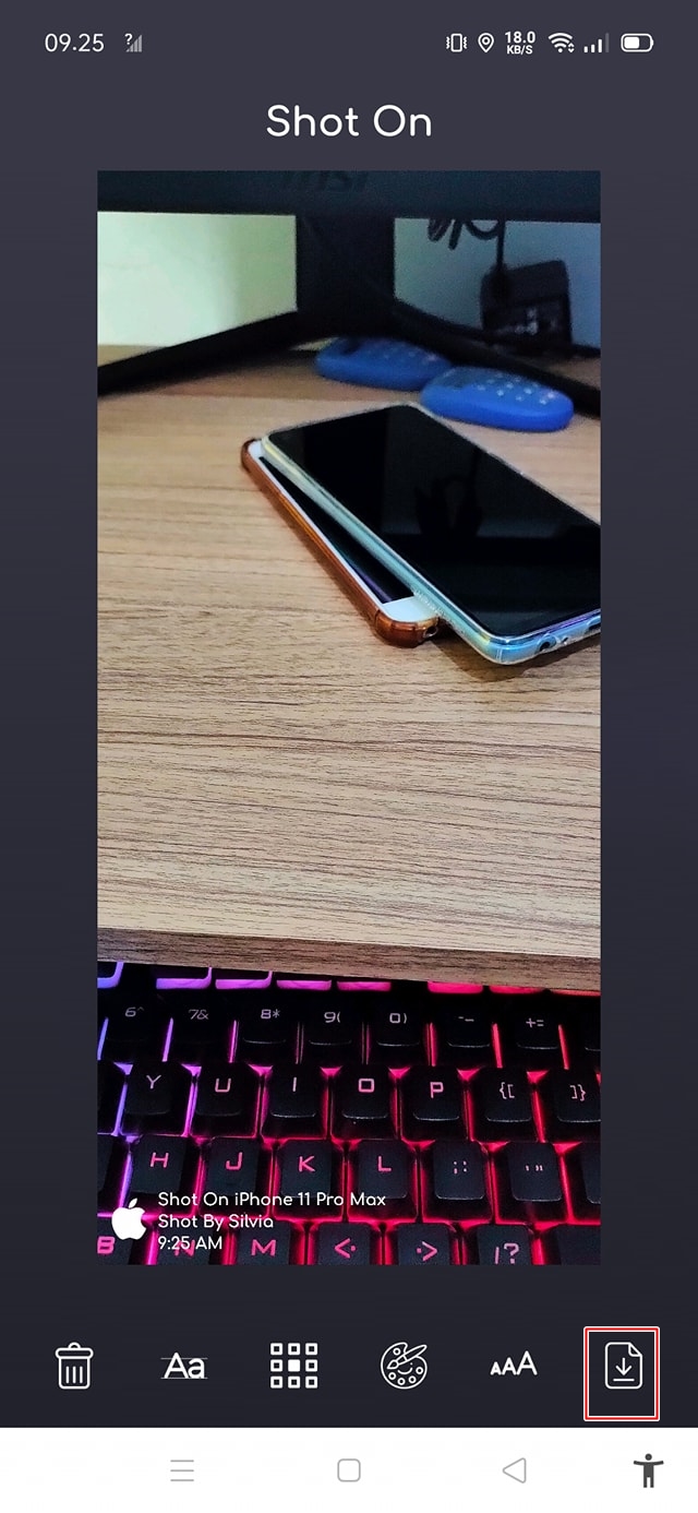 How To Make Watermark Shot On Iphone On Android Camera