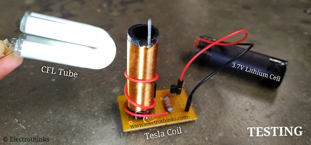 Simple Tesla Coil in action