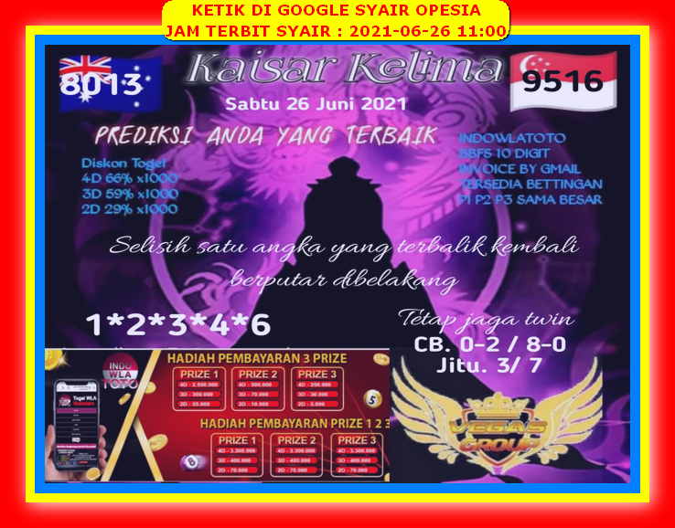 1 New Message Kode Syair Singapore 26 Juni 2021 Forum Syair Togel Hongkong Singapura Sydney