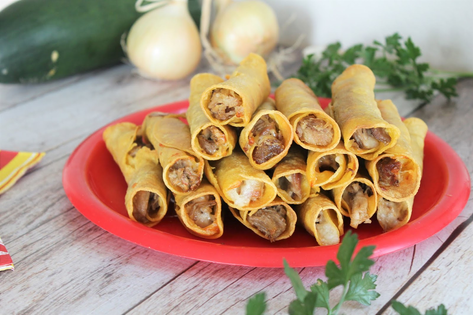 Slow Cooker Pork Taquitos Recipe