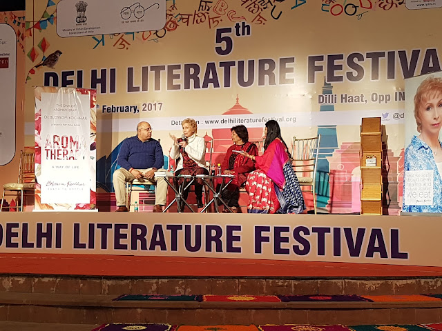Dr. Blossom Kochhar “Aromatherapy A Way Of Life at the Delhi Literature Festival published by Hay House Publishers India 