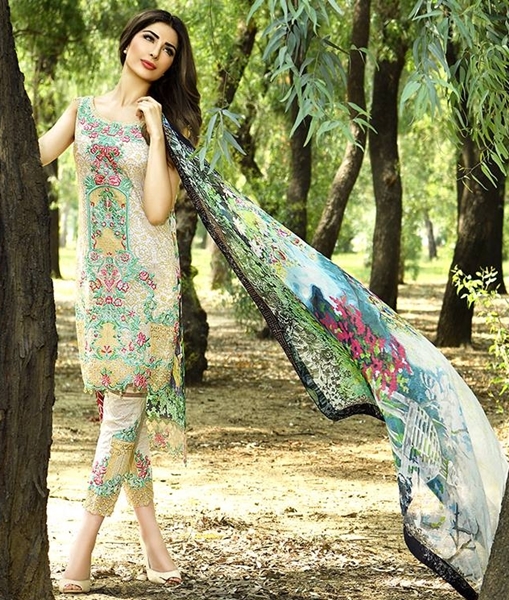 Rani Emaan Eid Lawn Collection 2016-17 by Sara Textile 