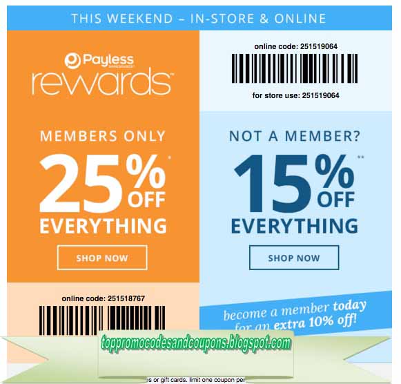 Free Promo Codes and Coupons 2023 Payless Shoes Coupons