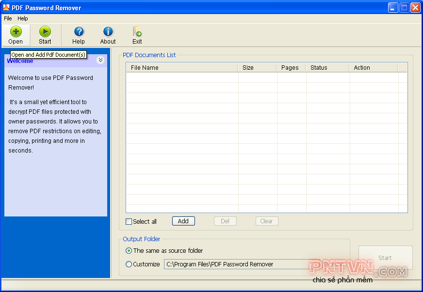 PDF Password Remover 5.0 - Giải mã file PDF dễ dàng