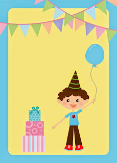 Boy Birthday Party, Free Printable Invitations, Labels or Cards.