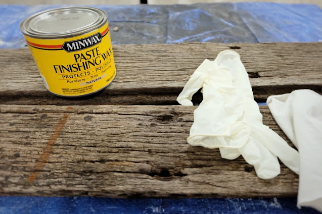 using wax paste to seal shelves