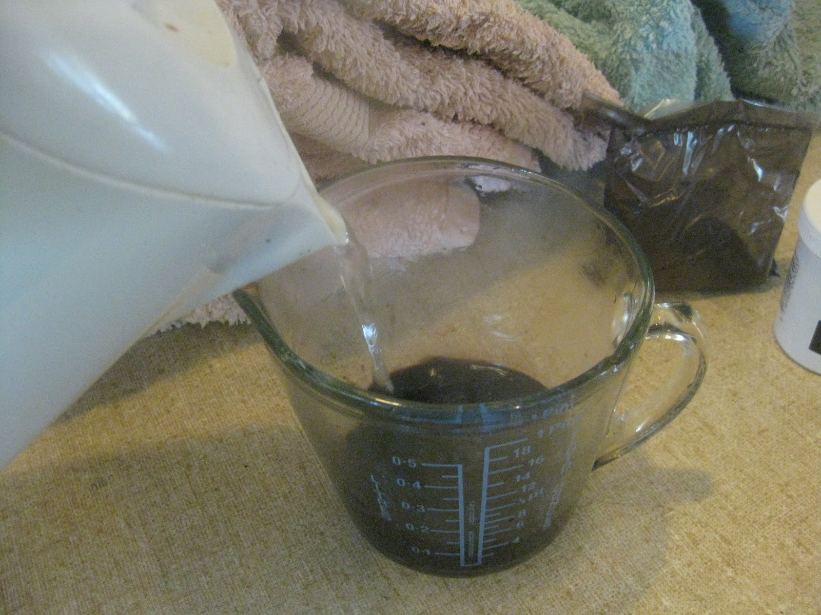 Dying my worn faded bath towels successfully!